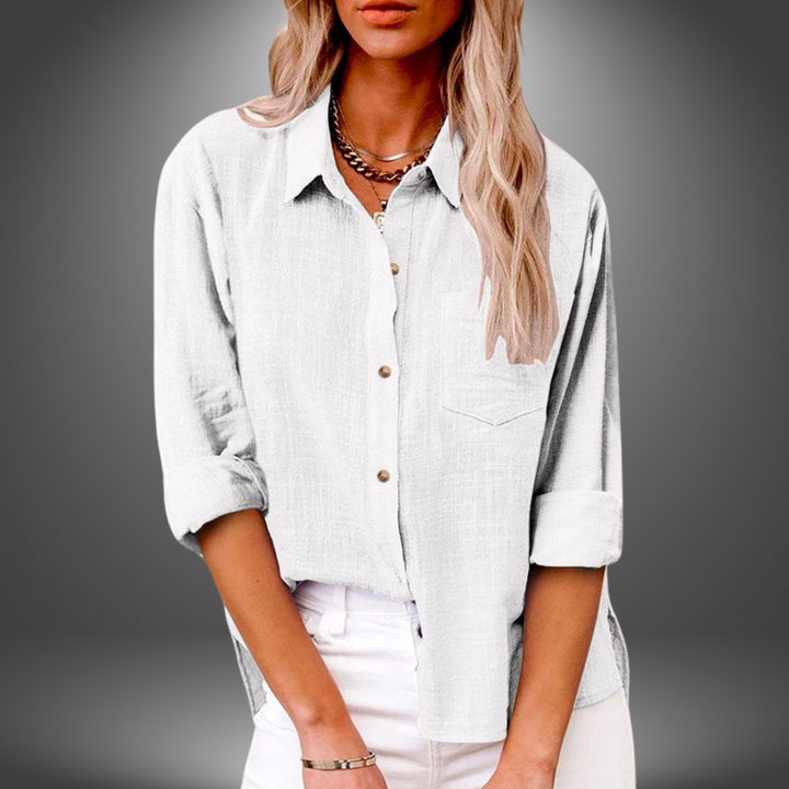 Seren | Lightweight Linen Button-Up Shirt