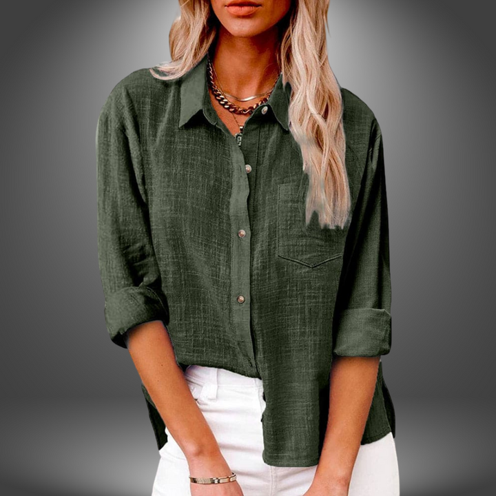 Seren | Lightweight Linen Button-Up Shirt