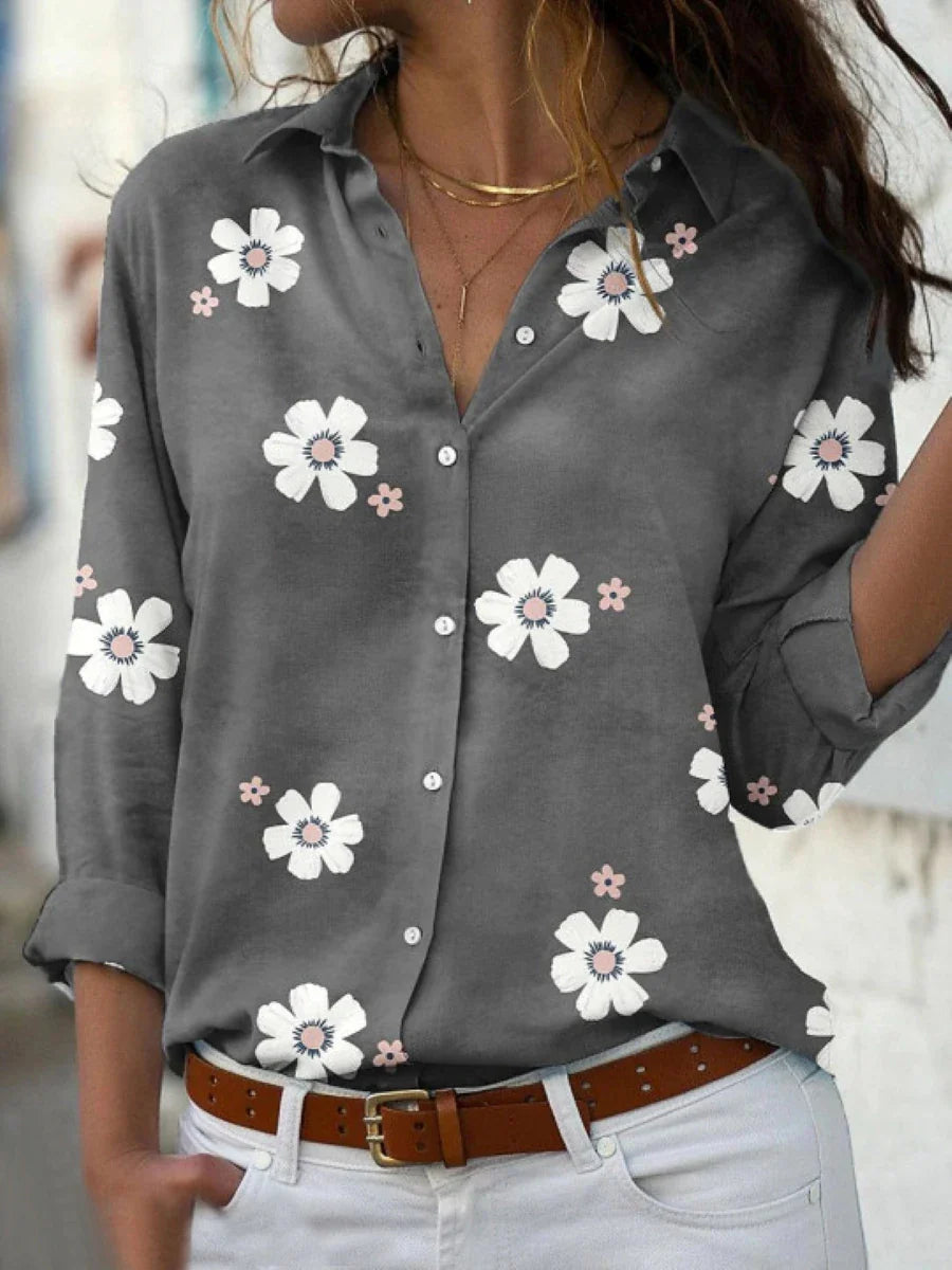 Grace | Breathable Soft Floral Blouse – Flattering Fit, Effortless Style