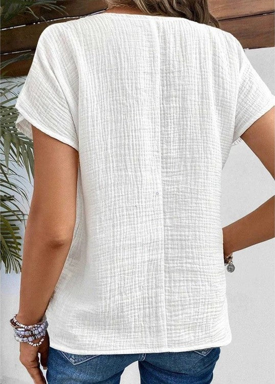 Nerida | Collared Button-Up Top